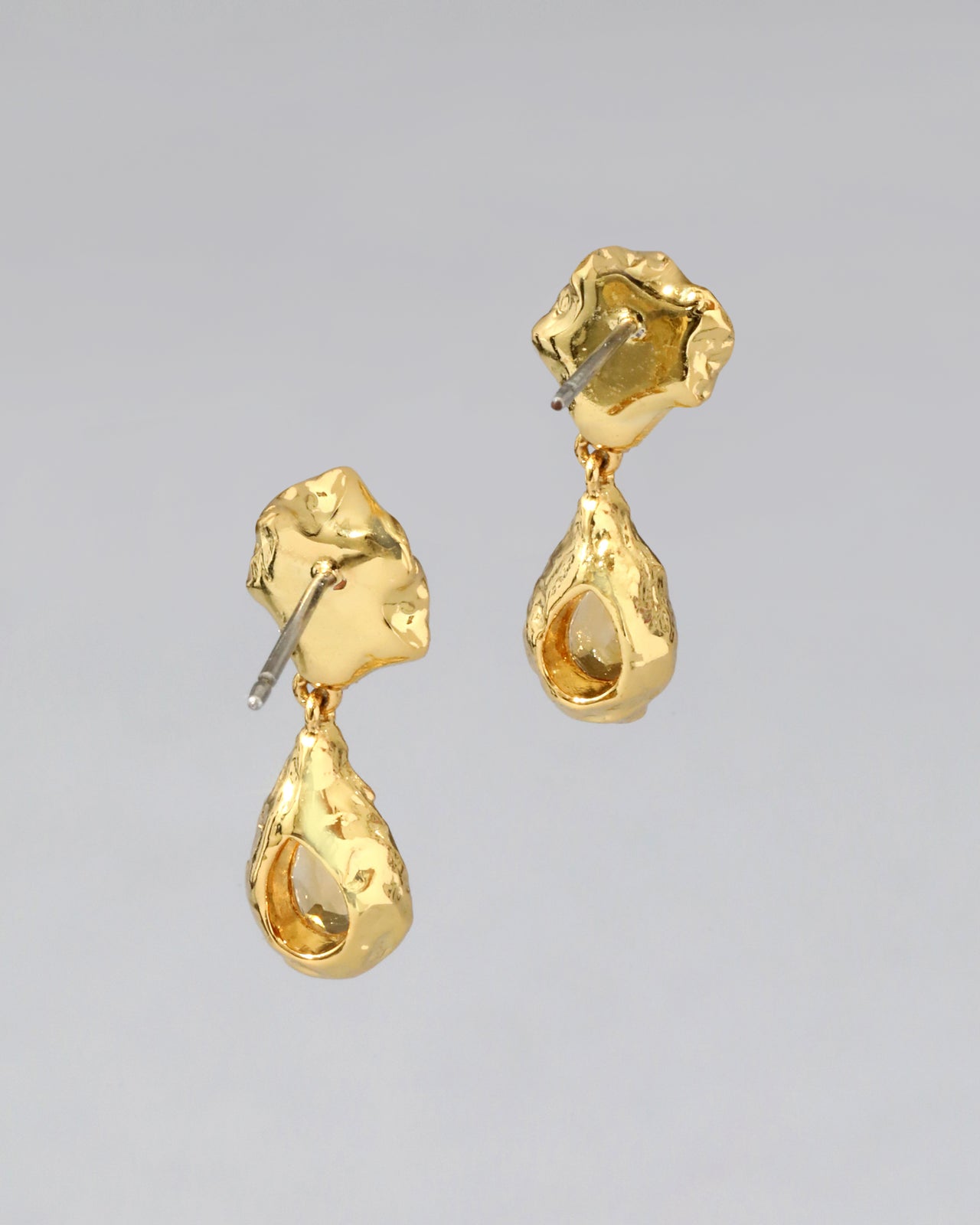 Asterales Nugget Post Drop Earring- Citrine - Photo 2