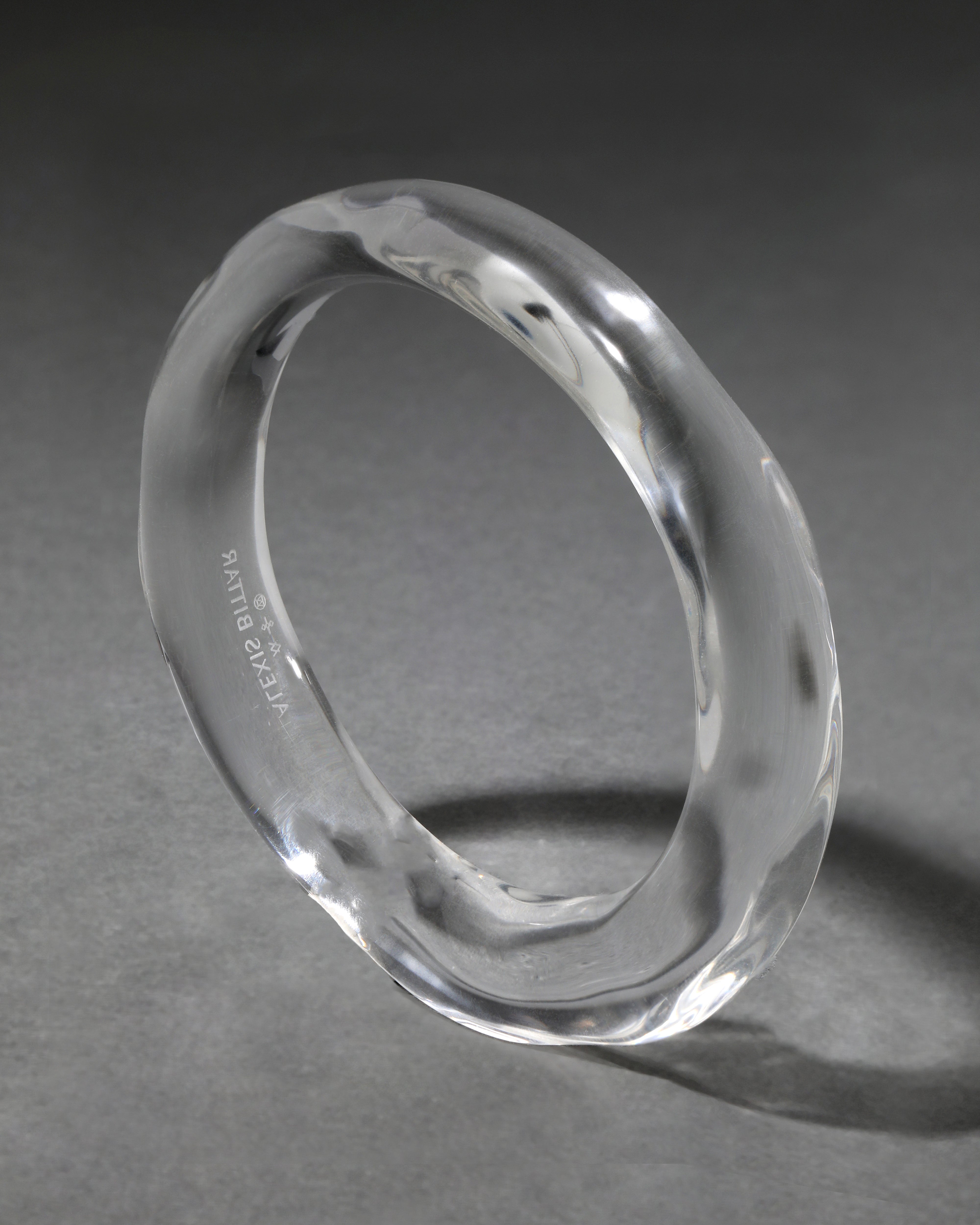 Clear Liquid Lucite Bangle Bracelet Alexis Bittar