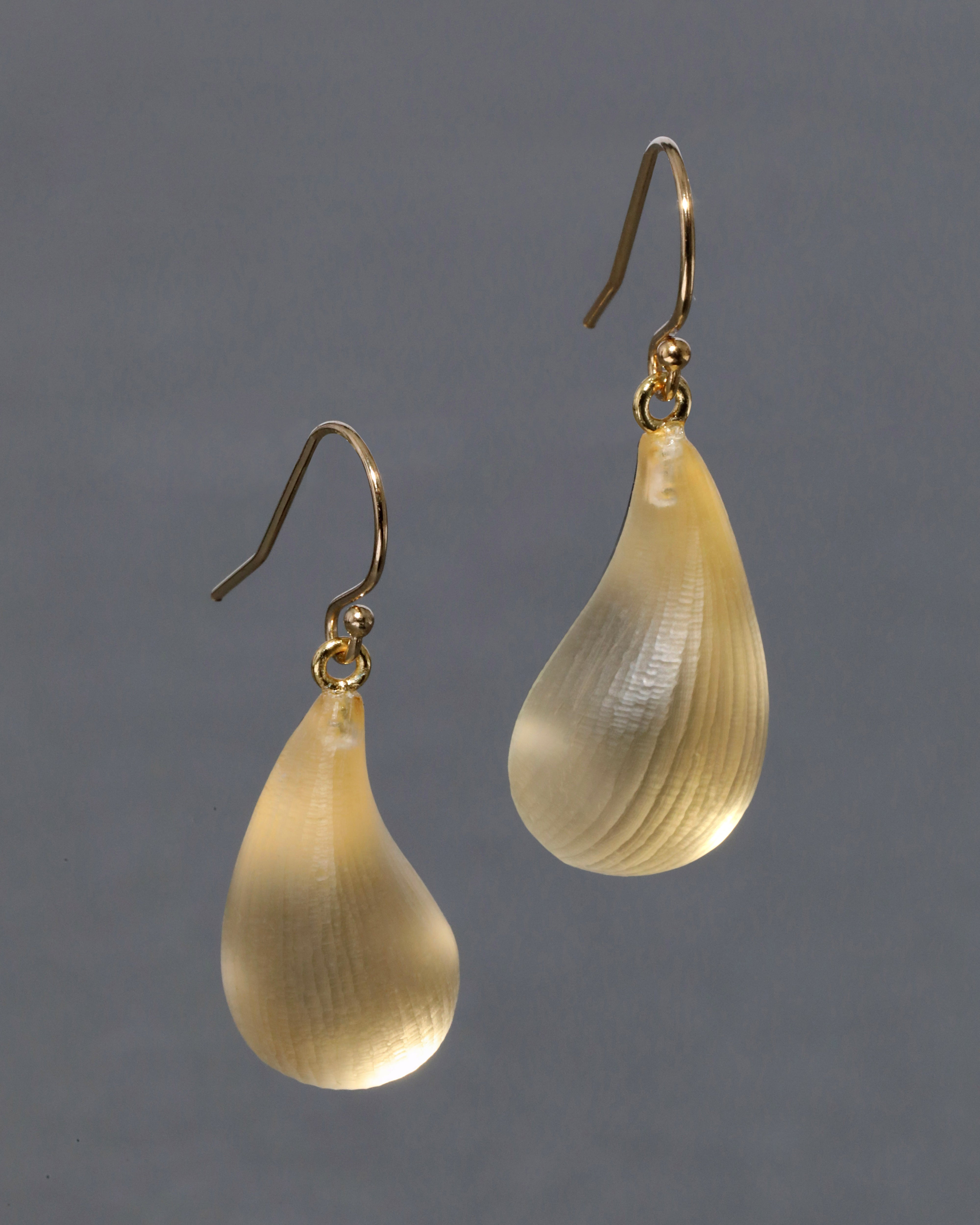 Lucite Dewdrop Earring- Gold