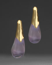 Lucite Arched Post Earring- Aurora - Photo 1