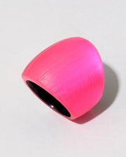 Lucite Block Ring - Neon Pink - Photo 1