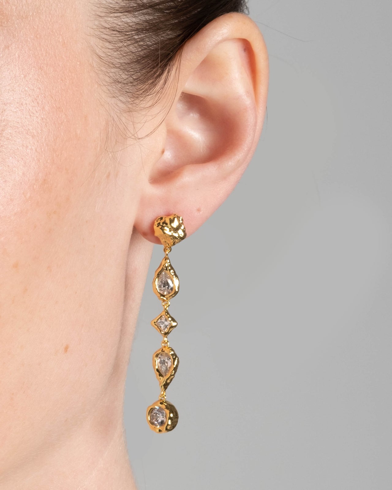 Asterales Nugget Dangling Post Drop Earring - Photo 2