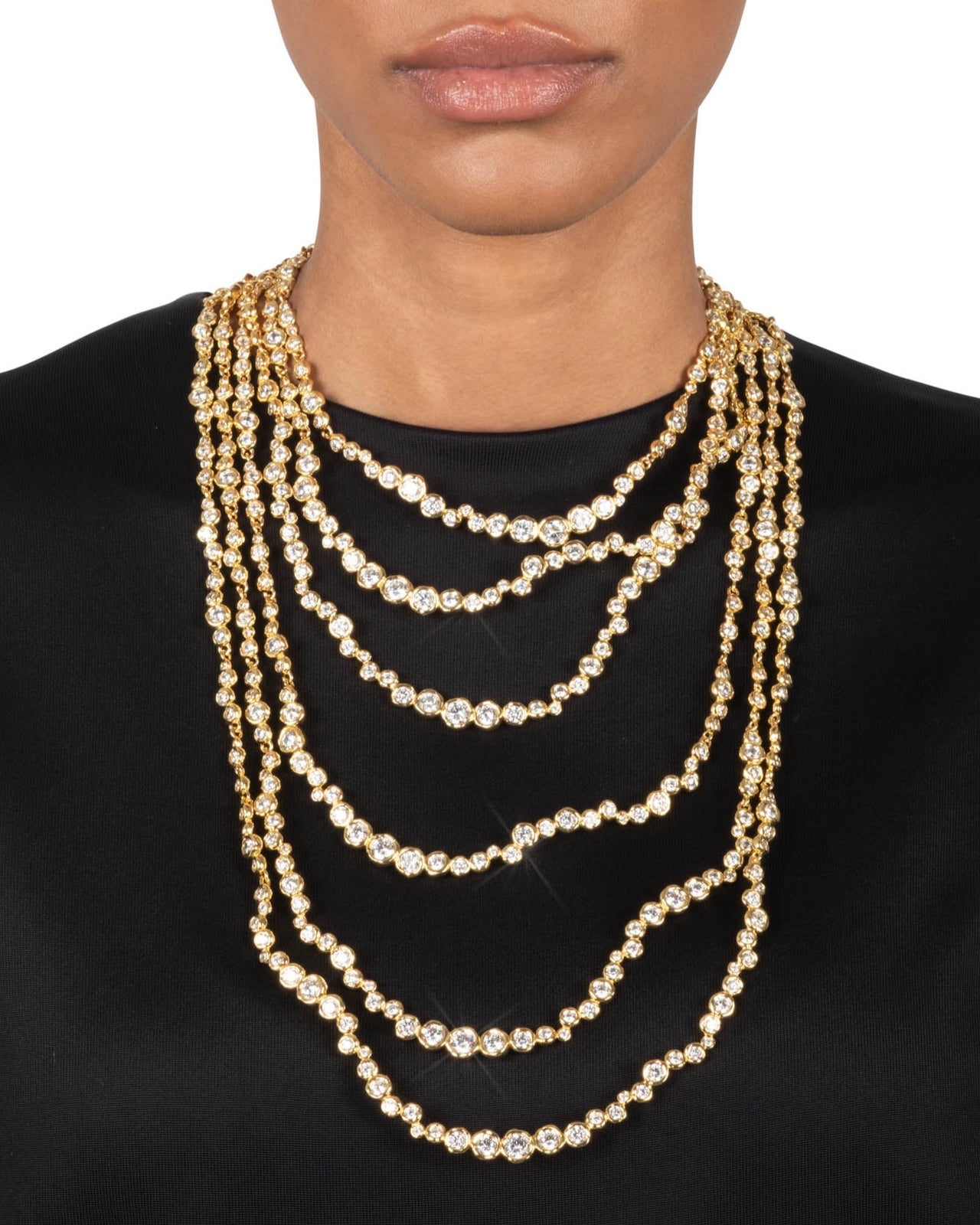 Asterales Gold Multi Layered Necklace - Photo 2