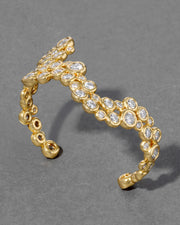 Asterales Gold Wave Cuff Bracelet - Photo 1