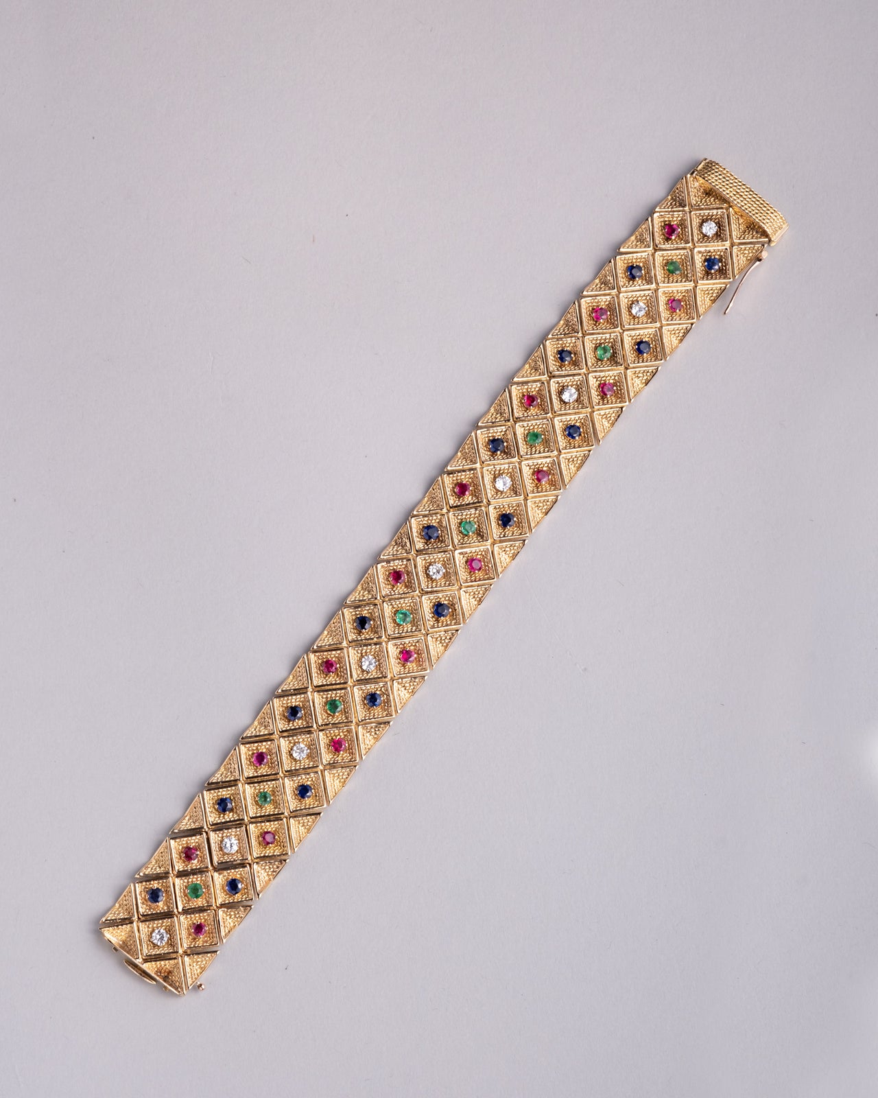 Vintage 1970s 18k Gold Gubelin Brutalist Bracelet - Photo 2