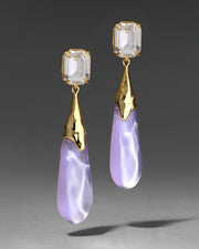 Bonbon Crystal Large Teardrop Earring- Aurora - Photo 1
