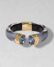Bonbon Crystal Lucite Hinge Bracelet- Frozen Mist - Photo 1