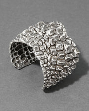 Brut Sterling Silver Croco Cuff Bracelet - Photo 1