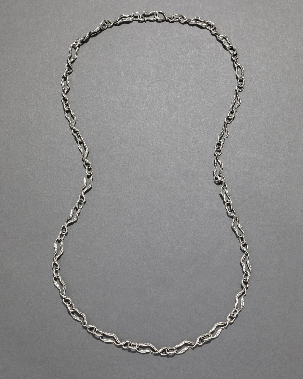 Brut Sterling Silver Twisted Long Necklace - Photo 2