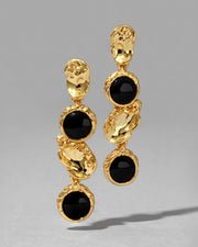 Brut Onyx Coin Linear Post Earring - Photo 1