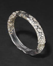 Confetti Crystal Lucite Skinny Hinge Bangle - Photo 1