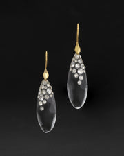 Confetti Crystal Lucite Teardrop Wire Earring - Photo 1