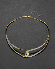 Freeform Pavé Intertwined Collar Necklace - Photo 1