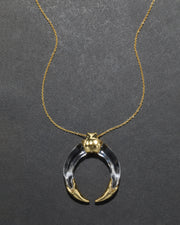 Gilded Tusk Lucite Necklace - Photo 1