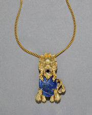 Brut Lion Lapis Necklace - Photo 1