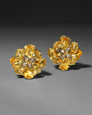 Jardin Gold Rose Clip Earring - Photo 1