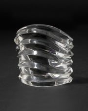 Liquid Lucite Wide Ripple Cuff - Photo 1