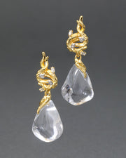 Liquid Vine Lucite Small Raindrop Earring - Photo 1