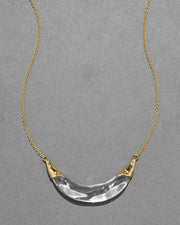 Liquid Lucite Large Crescent Necklace - Photo 1