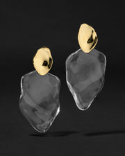 Liquid Lucite Petal Drop Earring - Photo 1