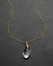 Liquid Lucite Teardrop Pendant Necklace - Photo 1