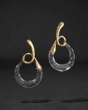 Liquid Lucite Twisted Post Earring - Photo 1