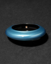 Lucite Saucer Bangle Bracelet- Metallic Sky - Photo 1