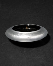 Lucite Saucer Bangle Bracelet- Silver - Photo 1