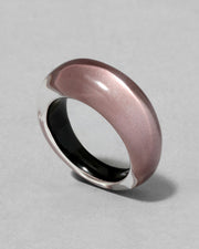 Lucite Tapered Ring- Dusty Rose - Photo 1