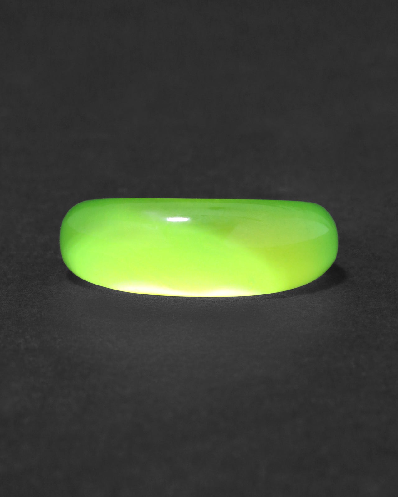 Lucite Tapered Ring- Fluorescent Yellow - Photo 2