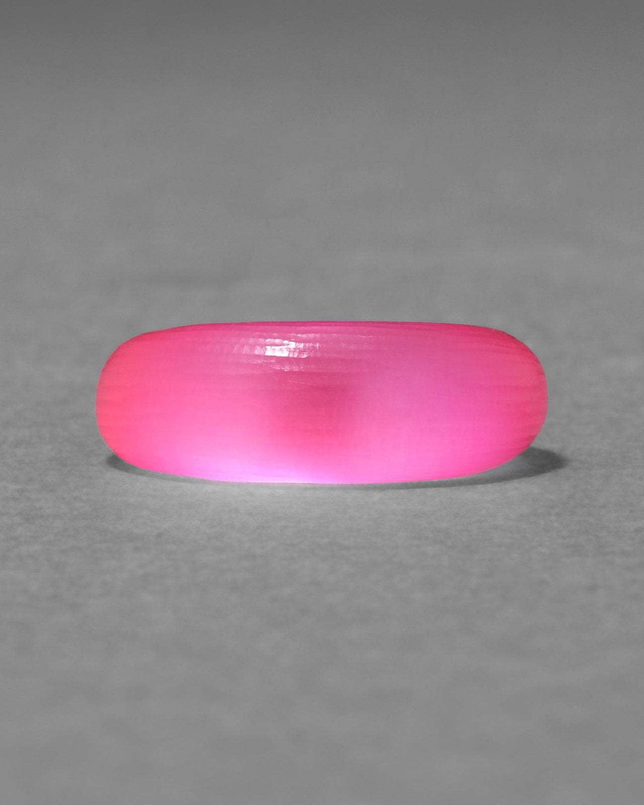 Lucite Tapered Ring- Neon Pink - Photo 2