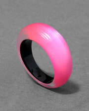 Lucite Tapered Ring- Neon Pink - Photo 1