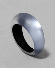 Lucite Tapered Ring- Steel Blue - Photo 1