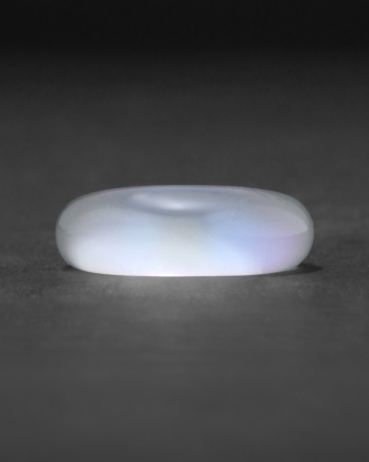 Lucite Tapered Ring- White Opal - Photo 2