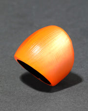 Lucite Block Ring- Neon Orange - Photo 1