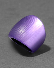Lucite Block Ring- Violet - Photo 1