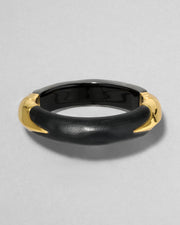 Lucite Claw Hinge Bracelet- Black - Photo 1