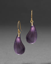 Lucite Dewdrop Earring- Fig - Photo 1