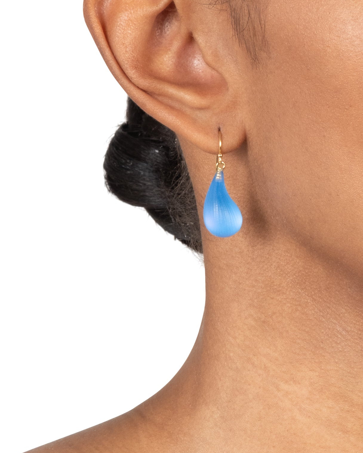 Lucite Dewdrop Earring- Hyacinth - Photo 2