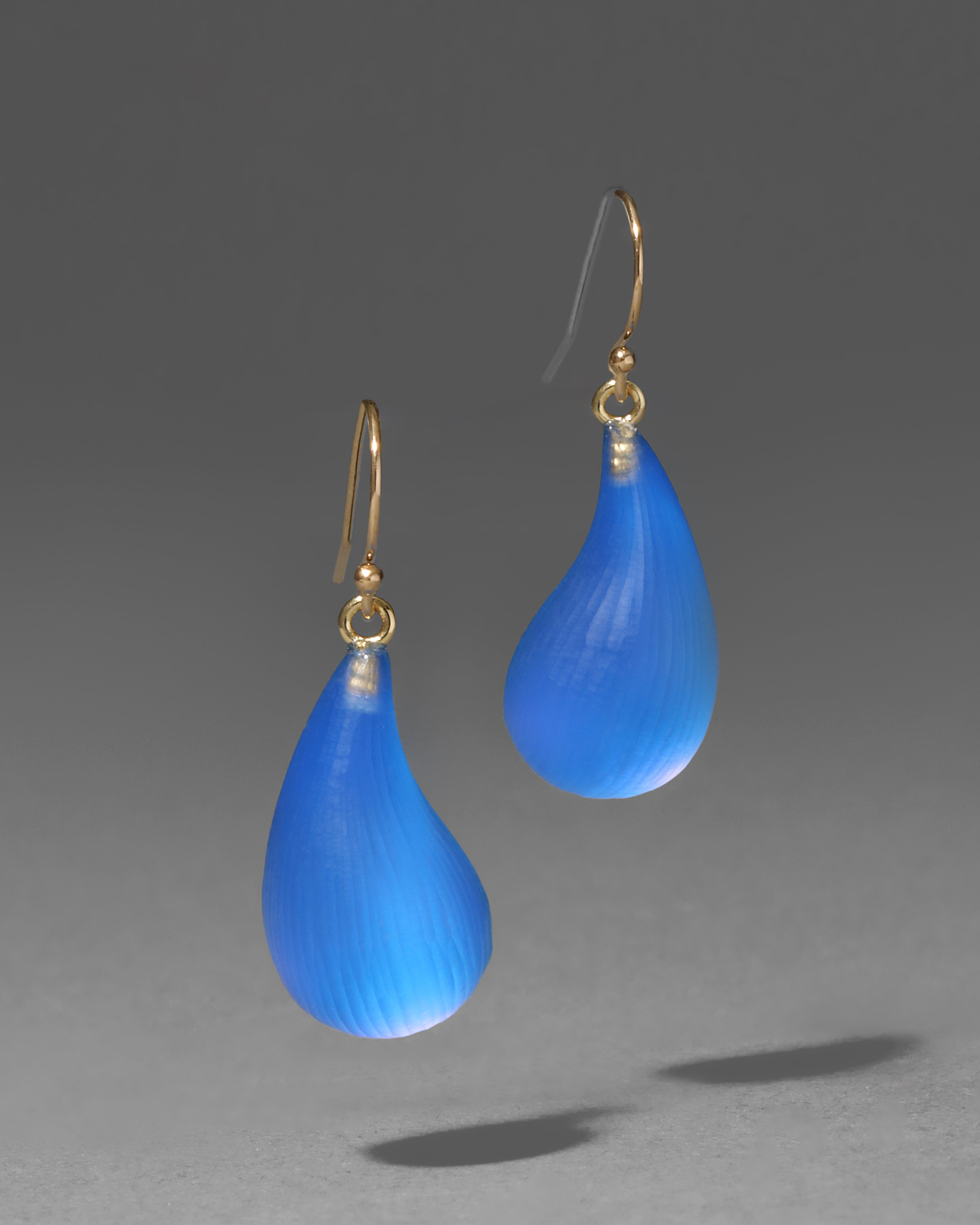 Lucite Dewdrop Earring- Hyacinth - Main Image