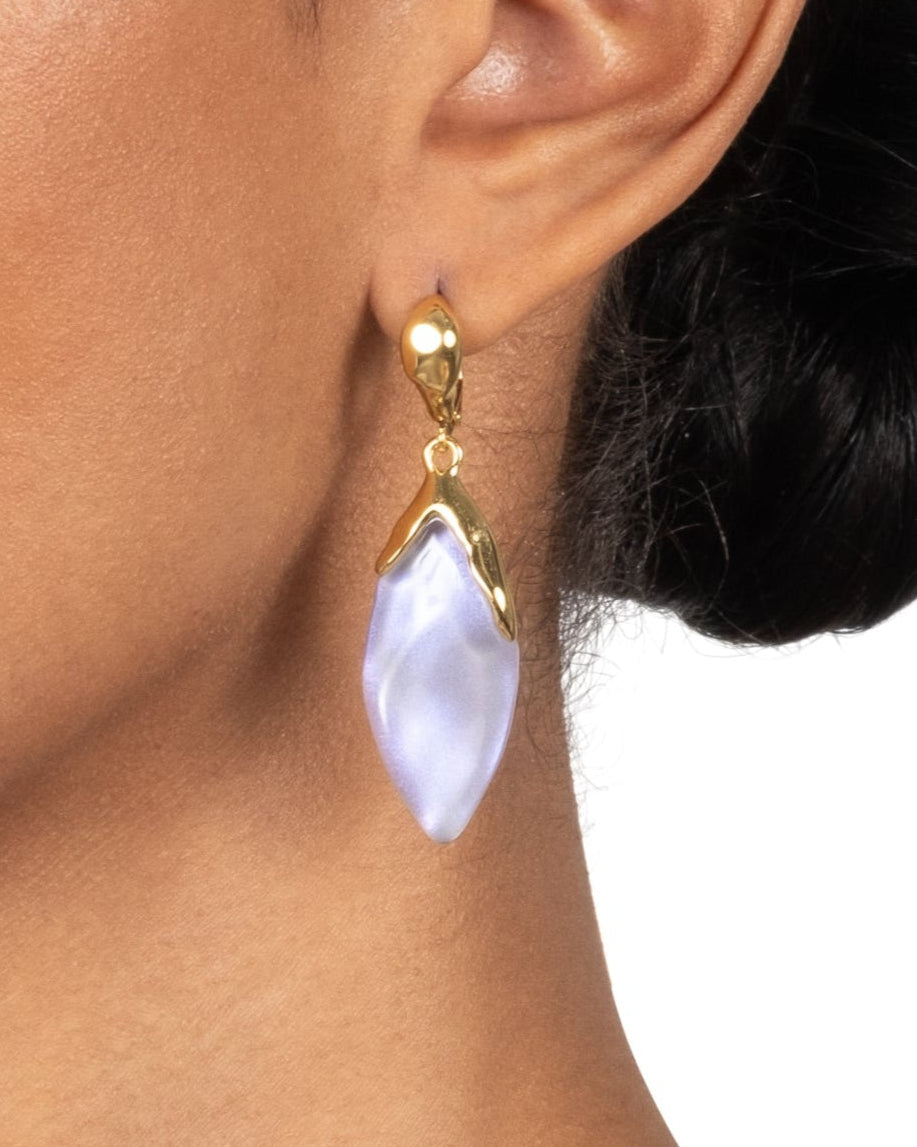 Lucite Petal Leverback Earring- Aurora - Photo 2