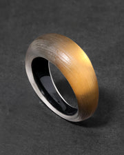 Lucite Tapered Ring- Burnt Gold - Photo 1