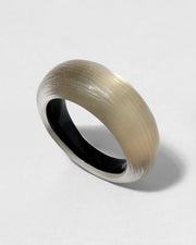 Lucite Tapered Ring- Warm Grey - Photo 1