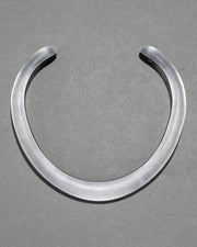Lucite Collar Necklace- Silver - Photo 1