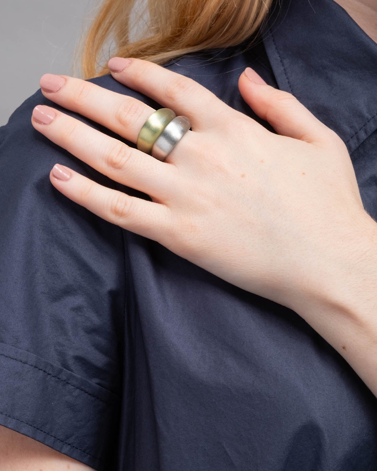 Lucite Tapered Ring- Sage - Photo 2