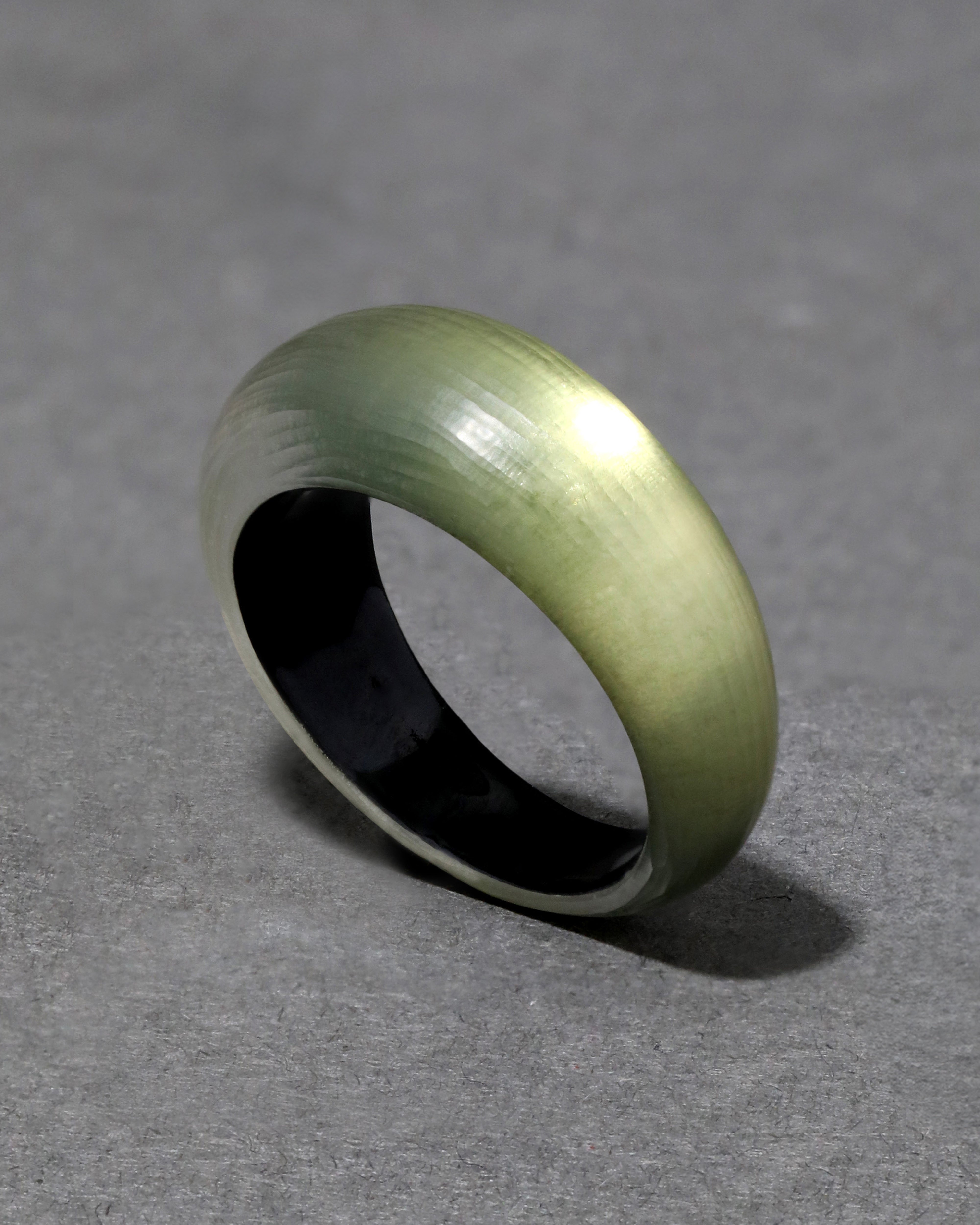 Sage Luminous Lucite Tapered Ring Alexis Bittar