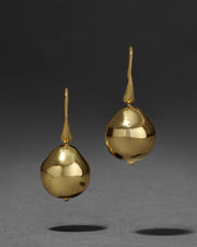Molten Gold Ball Wire Earring - Photo 1