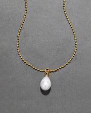 Molten Gold Freshwater Pearl Drop Necklace - Photo 1