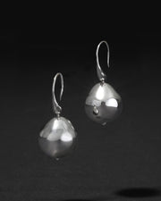 Molten Silver Ball Wire Earring - Photo 1