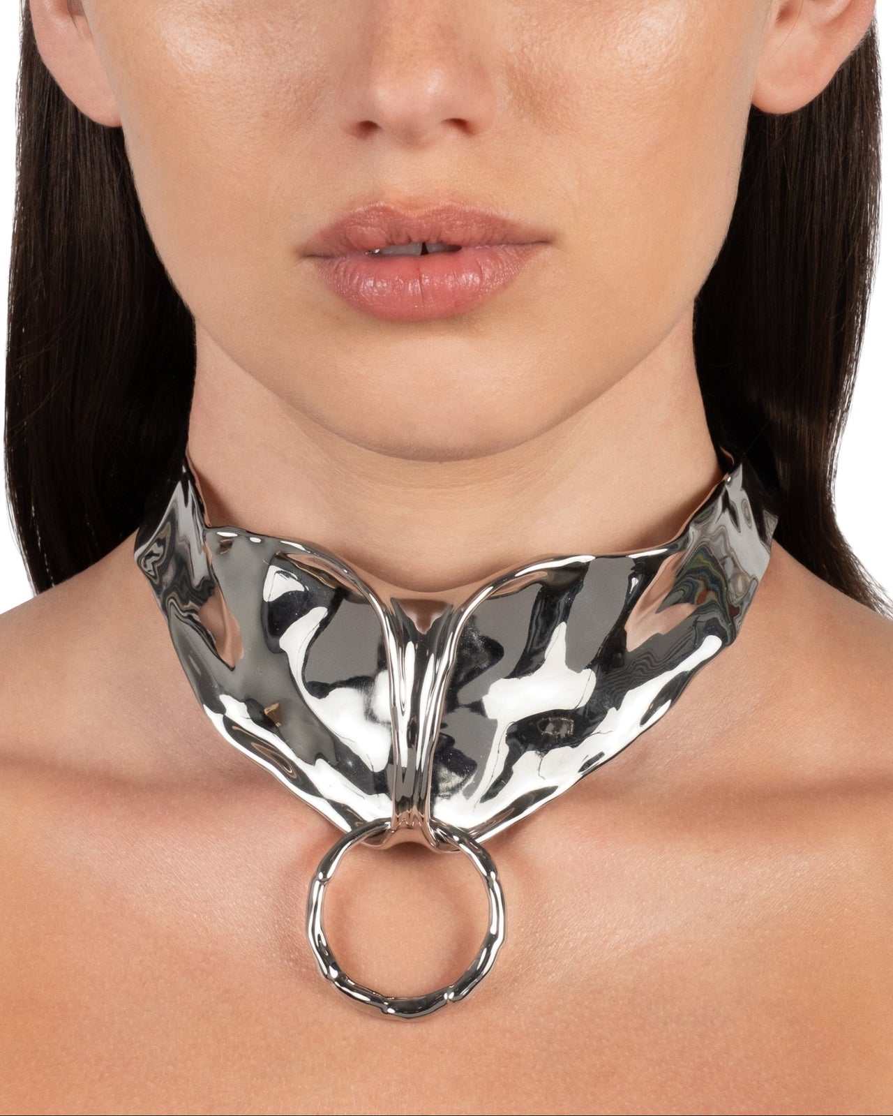 Molten Silver Bonded Collar Necklace - Photo 2